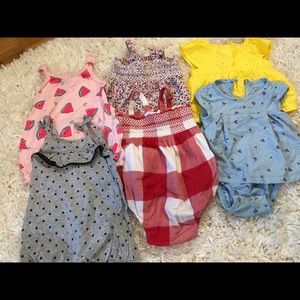 Baby girl rompers and dress